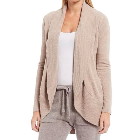 Barefoot Dreams Cozy Chic Lite Circle Open Front Soft Cardigan - Picture 1 of 12